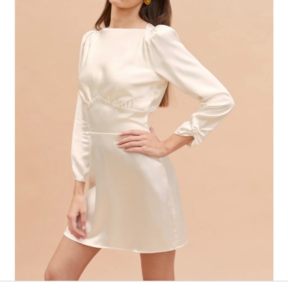 Reformation Rudi dress, size 4 ivory NWT